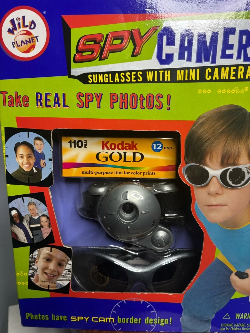 1999 Wild Planet Spy Camera Sunglasses 110 Film New in Box NIB
